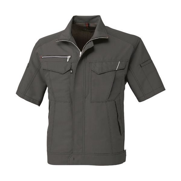 コーコス信岡 コーコス 半袖ブルゾン チャコール SSサイズ A-8070-23-SS 1着 197-8419（直送品）