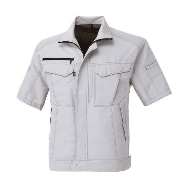 コーコス信岡 コーコス 半袖ブルゾン シルバー 5Lサイズ A-8070-3-5L 1着 197-9993（直送品）