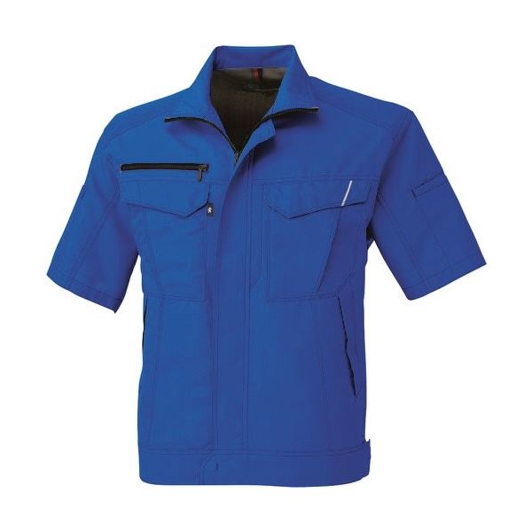 コーコス信岡 コーコス 半袖ブルゾン ブルー 7Lサイズ A-8070-6-7L 1着 198-0026（直送品）