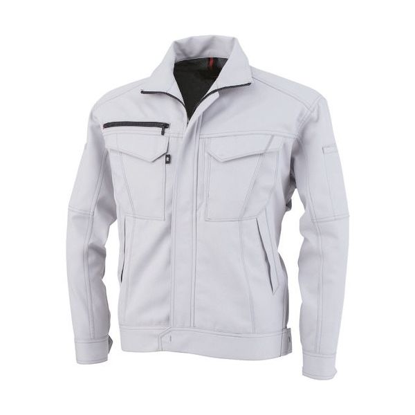 コーコス信岡 コーコス 長袖ブルゾン シルバー Lサイズ A-8071-3-L 1着 197-6904（直送品）