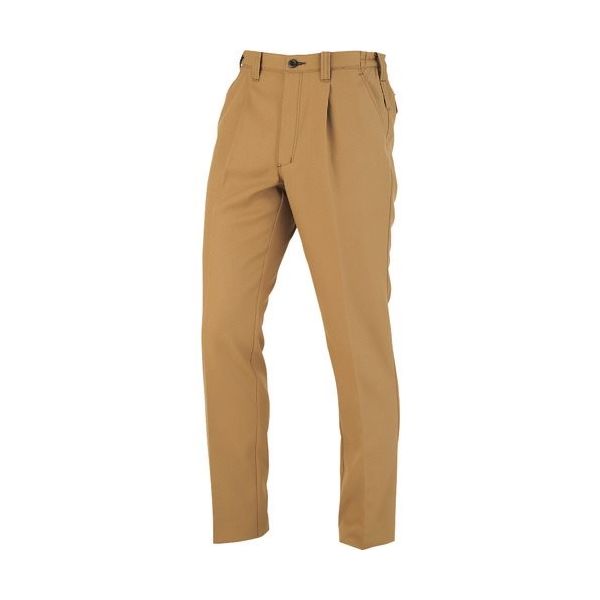 コーコス信岡 コーコス ワンタックスラックス(脇シャーリング) キャメル Lサイズ A-8074-24-L 1本 199-6201（直送品）