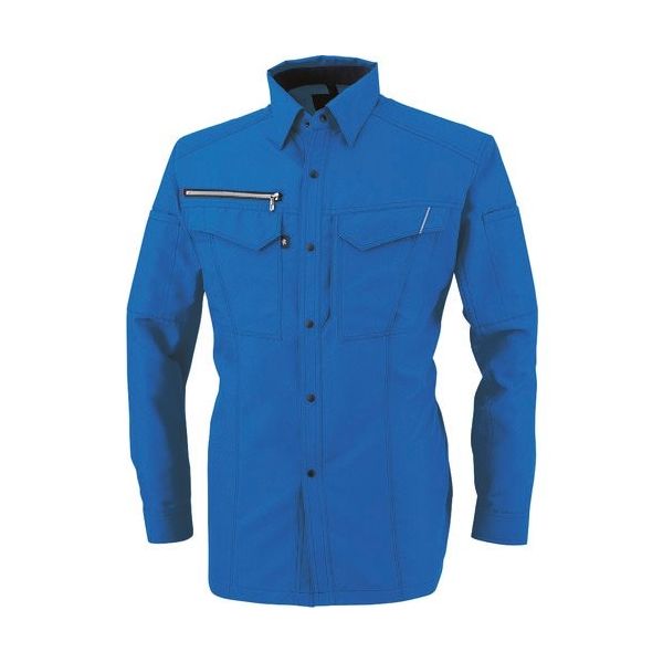 コーコス信岡 コーコス 長袖シャツ スカイブルー 7Lサイズ A-8078-16-7L 1着 198-0034（直送品）