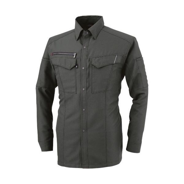 コーコス信岡 コーコス 長袖シャツ チャコール Lサイズ A-8078-23-L 1着 197-8429（直送品）