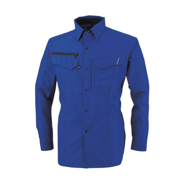 コーコス信岡 コーコス 長袖シャツ ブルー 5Lサイズ A-8078-6-5L 1着 197-8505（直送品）