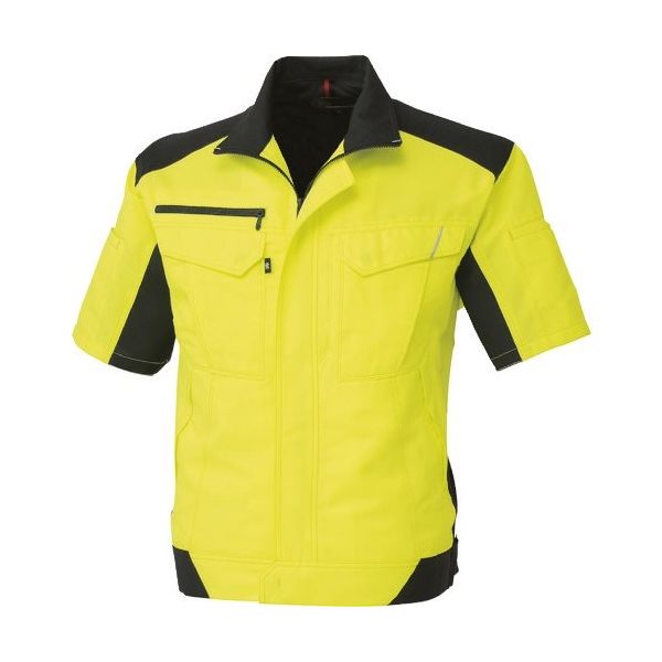 コーコス信岡 コーコス 半袖ブルゾン フラッシュイエロー 7Lサイズ A-8080-21-7L 1着 198-0010（直送品）