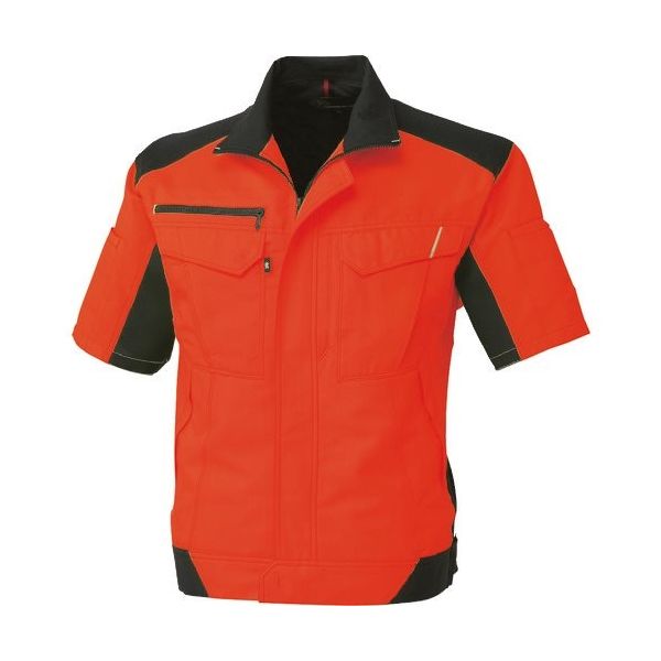 コーコス信岡 コーコス 半袖ブルゾン フラッシュオレンジ 4Lサイズ A-8080-22-4L 1着 198-0032（直送品）