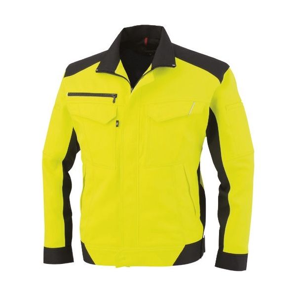 コーコス信岡 コーコス 長袖ブルゾン フラッシュイエロー 3Lサイズ A-8081-21-3L 1着 197-8508（直送品）