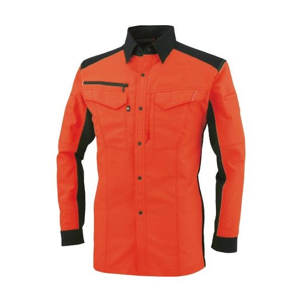 コーコス信岡 コーコス 長袖シャツ フラッシュオレンジ Lサイズ A-8088-22-L 1着 197-8460（直送品）