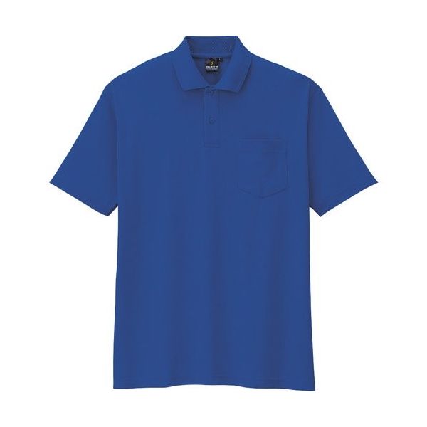 コーコス信岡 コーコス 制電・防透・消臭半袖ポロシャツ 6ブルー SS AS-257-6-SS 1枚 135-5795（直送品）