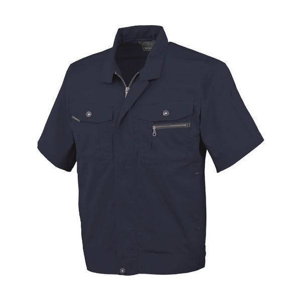 コーコス信岡 コーコス 立体カット半袖ブルゾン 1ネイビー L AS-930-1-L 1着 135-5844（直送品）