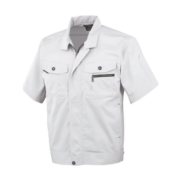 コーコス信岡 コーコス 立体カット半袖ブルゾン 3シルバー M AS-930-3-M 1着 135-2694（直送品）