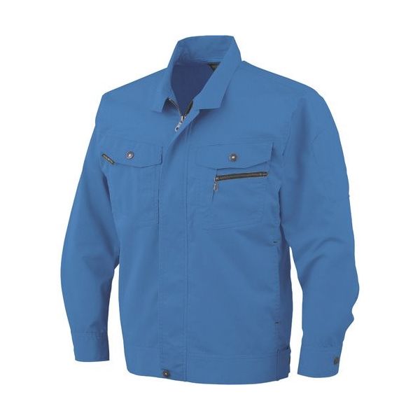 コーコス信岡 コーコス 立体カット長袖ブルゾン 6ブルー L AS-931-6-L 1着 135-5829（直送品）