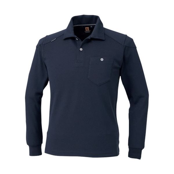 コーコス信岡 コーコス ナガソデポロシャツ Gー9118 1ネイビー 5L G-9118-1-5L 1着 117-4833（直送品）