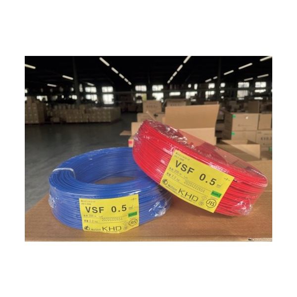 KHD VSF0.5 橙 200m VSF0.5SQ-09-200M 1巻 323-7174（直送品）