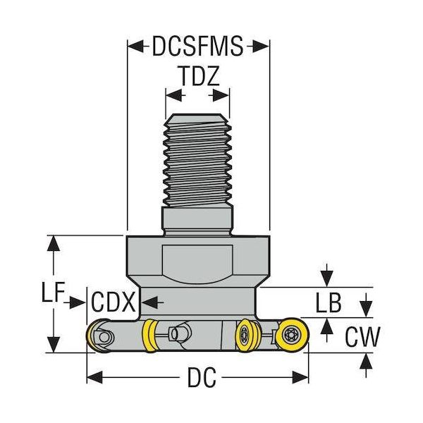 セコ・ツールズ・ジャパン セコ フライス サイドカッタ335.18/25 カッター R335.29-1240.RE-06.6N-R3A 1個（直送品）