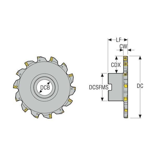セコ・ツールズ・ジャパン セコ フライス サイドカッタ335.18/25 カッター R335.18-125.20.32-6N 1個（直送品）