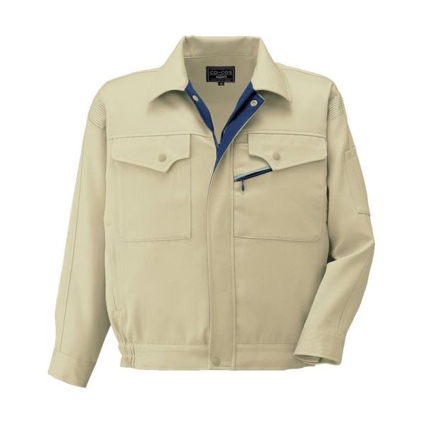 コーコス信岡 コーコス ブルゾンKー8870 2 ベージュL K-8870-2-L 1枚 854-4611（直送品）