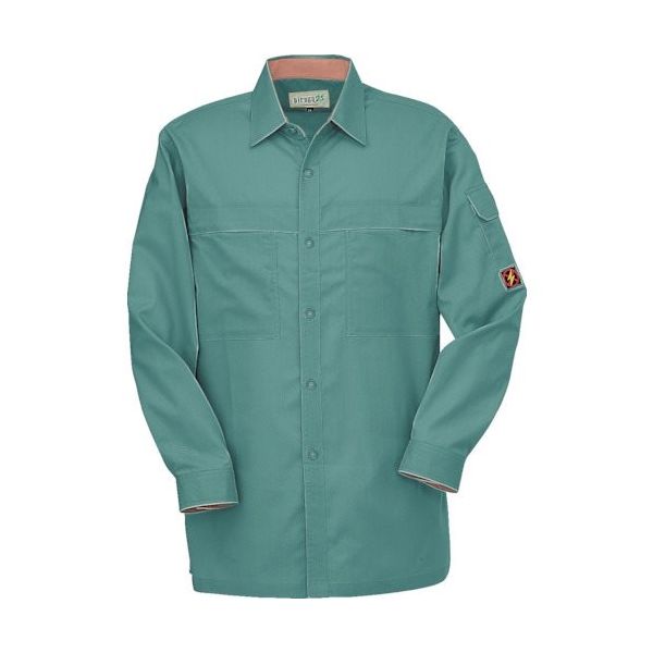 コーコス信岡 コーコス 半袖ブルゾンPー5580 9 グリーン 5L P-5580-9-5L 1枚 854-5246（直送品）