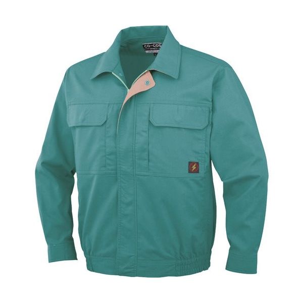 コーコス信岡 コーコス 長袖ブルゾンPー5581 9 グリーン 4L P-5581-9-4L 1枚 135-7535（直送品）
