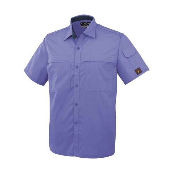 コーコス信岡 コーコス 半袖シャツPー5587 21ラベンダM P-5587-21-M 1枚 136-5464（直送品）