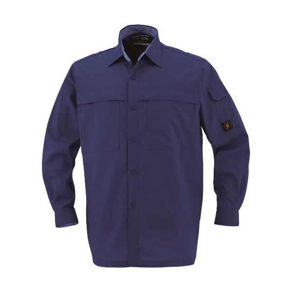 コーコス信岡 コーコス 長袖シャツPー5588 1 ネイビー M P-5588-1-M 1枚 134-3319（直送品）