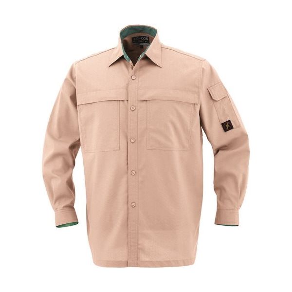 コーコス信岡 コーコス 長袖シャツPー5588 20 EレッドL P-5588-20-L 1枚 134-3322（直送品）