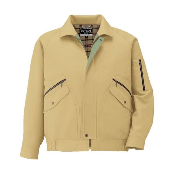 コーコス信岡 コーコス ブルゾンPー7790 4 マスタード4L P-7790-4-4L 1枚 854-5284（直送品）