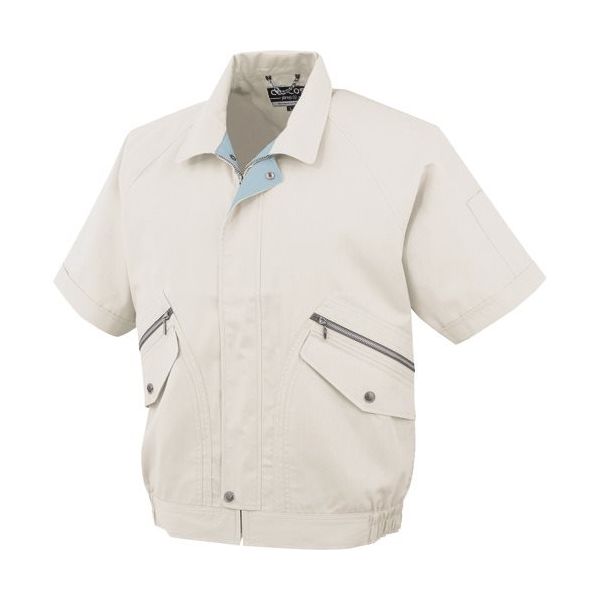 コーコス信岡 コーコス 半袖ブルゾンPー8890 5アイボリー L P-8890-5-L 1枚 136-6968（直送品）