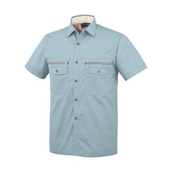 コーコス信岡 コーコス 半袖シャツPー8897 6ブルー S P-8897-6-S 1枚 135-1299（直送品）