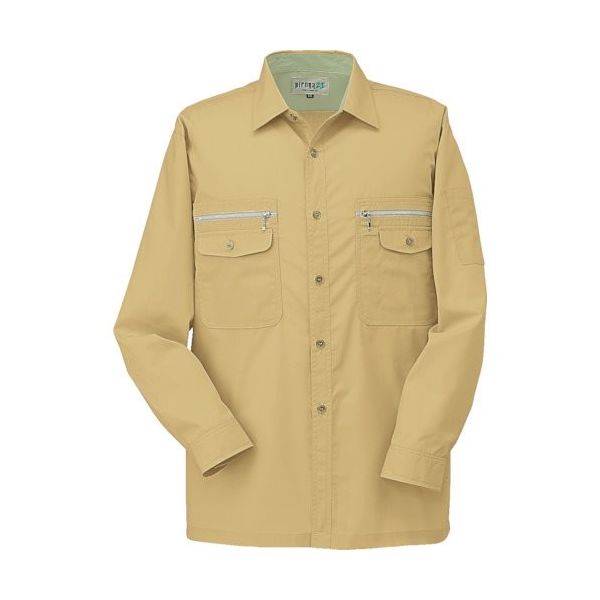 コーコス信岡 コーコス 長袖シャツPー8898 4マスタード 5L P-8898-4-5L 1枚 854-5461（直送品）