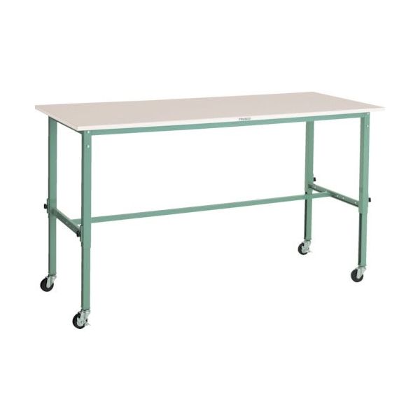 トラスコ中山 TRUSCO RAEM型高さ調節作業台 1500X750 φ75キャスター付 RAEM-1500C75 1台 467-2381（直送品）