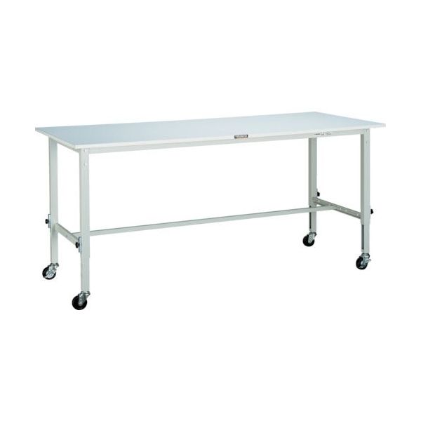 トラスコ中山 TRUSCO RAEM型高さ調整作業台 1500X750 75φ車輪付 W色 RAEM1500C75 W 1台（直送品）