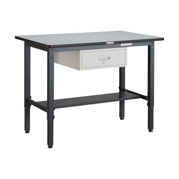 トラスコ中山 TRUSCO AWMP型高さ調節作業台 1200X750XH700ー910 1段引出付 AWMP-1275F1 1台（直送品）