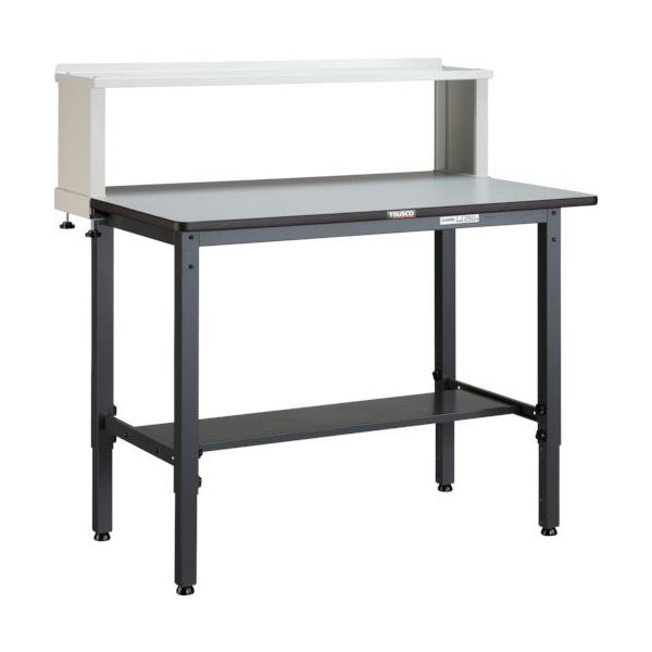 トラスコ中山 TRUSCO AWMP型高さ調節作業台 1200X750 上棚付 AWMP-1275YURB 1台 466-7824（直送品）