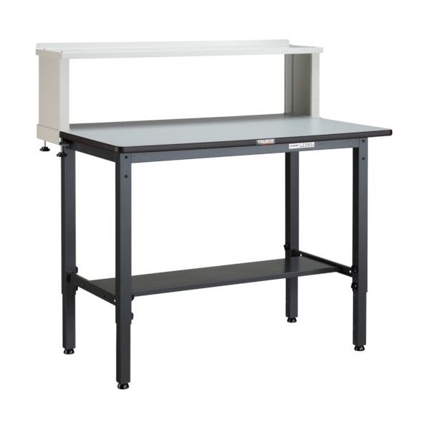 トラスコ中山 TRUSCO AWMR型高さ調節作業台 1200X750 上棚付 AWMR-1275YURB 1台 466-7867（直送品）