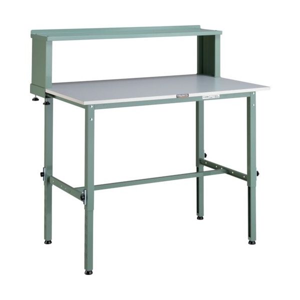 トラスコ中山 TRUSCO RAEM型高さ調節作業台 上棚付 RAEM YURB