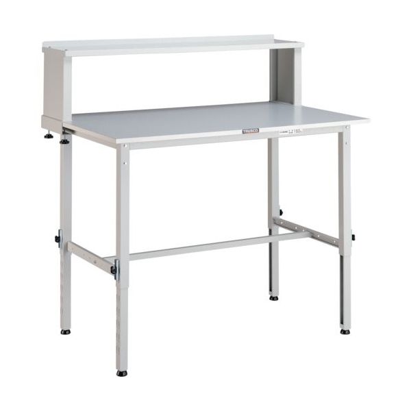 トラスコ中山 TRUSCO RAEM型高さ調節作業台 1200X600 上棚付 W色 RAEM-1200YURB W 1台 467-2356（直送品）
