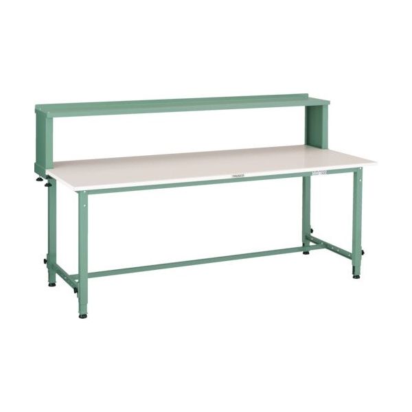 トラスコ中山 TRUSCO RAEM型高さ調節作業台 1800X600 上棚付 RAEM-1860YURB 1台 289-1263（直送品）
