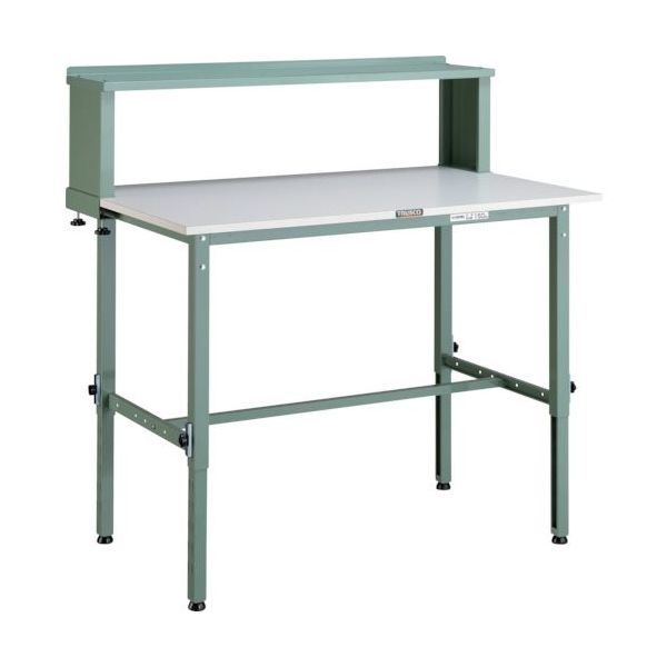 トラスコ中山 TRUSCO AEM型高さ調節作業台 1200X750 上棚付 AEM-1200YURB 1台 289-1212（直送品）