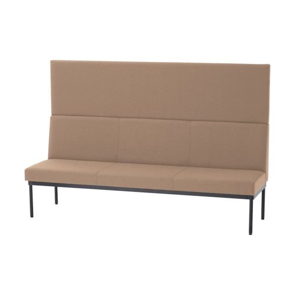 ミズノ パネル付ロビーチェア 幅1800 セサミ MBC18BPSM 1台 369-1093（直送品）