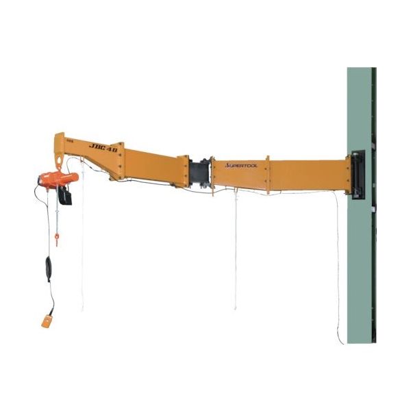 スーパーツール スーパー 二速電動チェーンブロック付ジブクレーン 溶接型・柱取付式 JBCT H