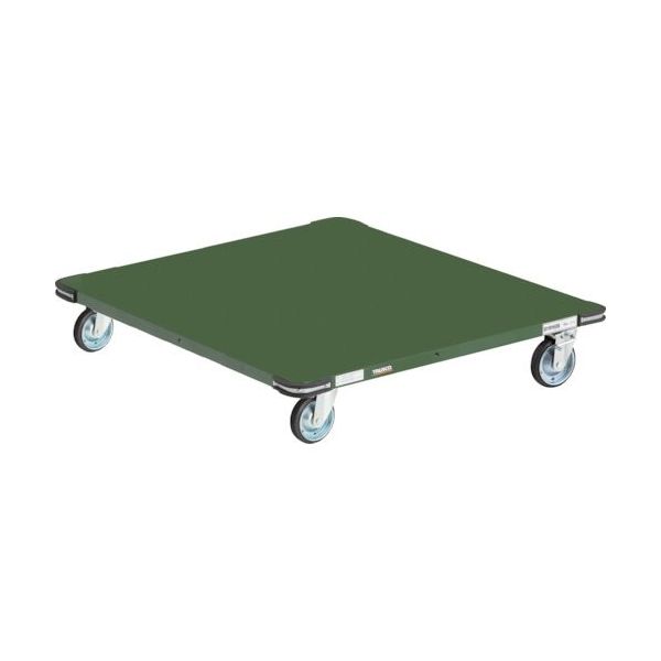 トラスコ中山 TRUSCO 鋼鉄製平台車 1100X1100 φ150 ブレーキ付きプレス車 PHT-1111H-150 1台（直送品）