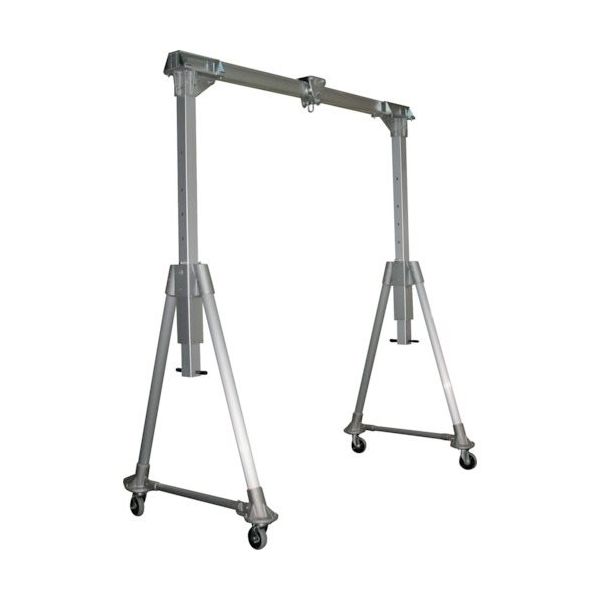 江崎 アルミ合金製門型クレーンMGH型(軽量手動伸縮・分解可能タイプ) 定格荷重500kg MGH30-S30-LH-500 1台（直送品）