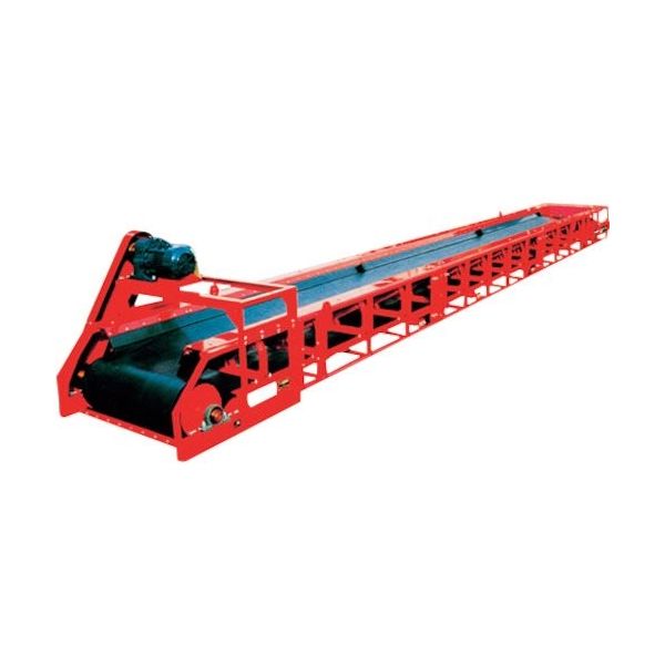 轍産業 ワダチコンベヤ SB90型 船底型/モータプーリ駆動式 ベルト幅900MM 機長7M SB90-GM3.7KW-7M 1台（直送品）