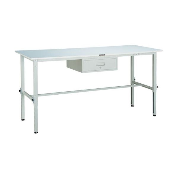 トラスコ中山 TRUSCO SAEM型高さ調整作業台 1800X600 1段引出付 W色 SAEM-1860F1 W 1台 454-6962（直送品）