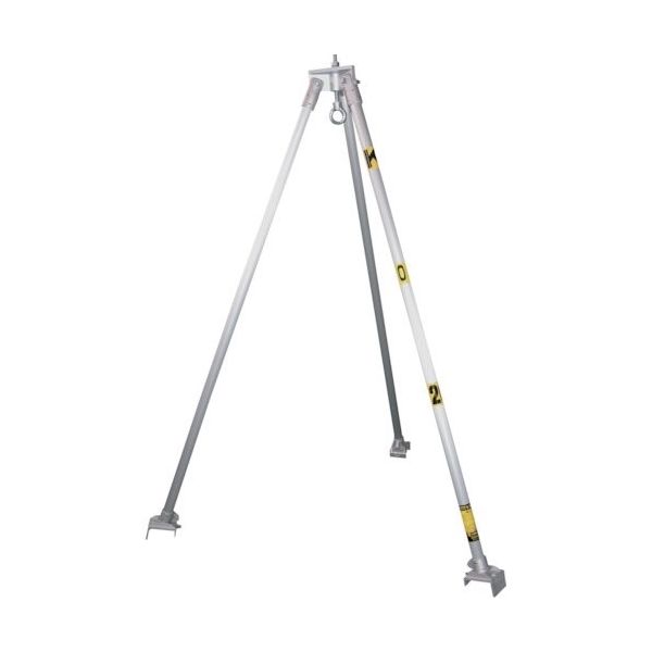 江崎機械工業 江崎 アルミ合金製三脚K型 定格荷重500kg K20-500 1台 315-0382（直送品）