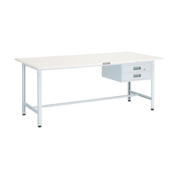 トラスコ中山 TRUSCO AE型作業台 1500X750XH740 2段引出付 W色 AE-1500F2 W 1台 466-6984（直送品）