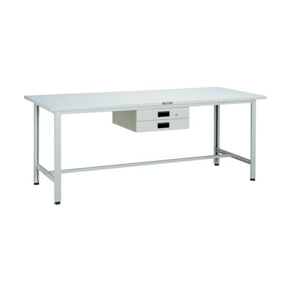 トラスコ中山 TRUSCO SAE型作業台 1500X750XH740 薄型2段引出付 W色 SAE-1500UDK2 W 1台（直送品）