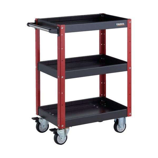 TRUSCO ツールワゴン イーグルワゴン 600X400XH880 深型3段 ウレタン車輪 EGW-963F3U
