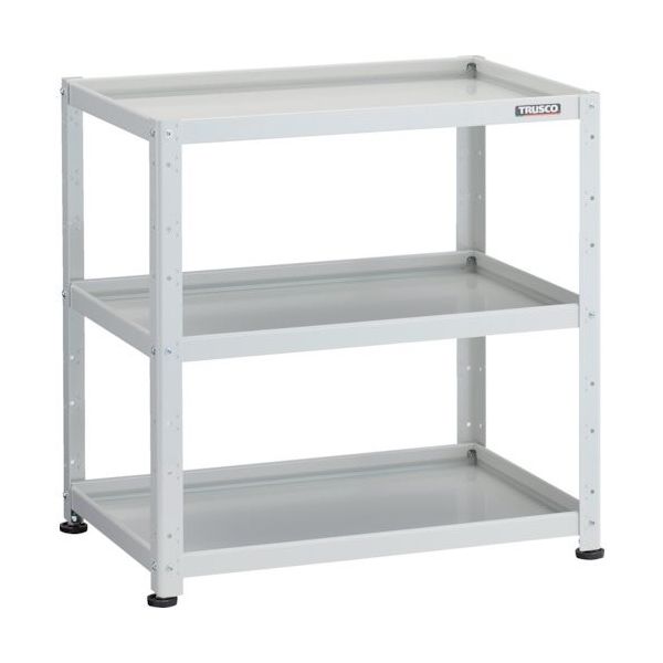 トラスコ中山 TRUSCO 小型物品棚 バーディワゴン固定型 750X500 3段 ホワイト BDW-R973-W 1台 272-1003（直送品）